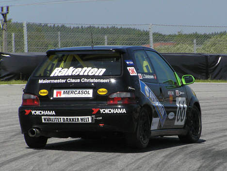 Dette var hvad konkurre3nterne så til 'Raketten' på Sturup Raceway!